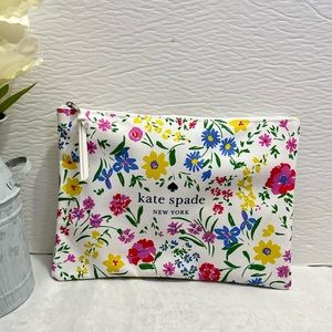 Kate spade floral bouquet cosmetic pouch